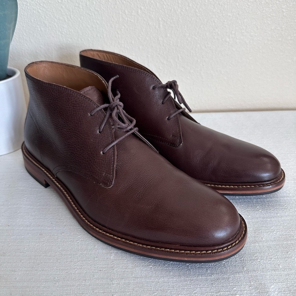 Cole Haan Barron Brown Leather Lace Up High Top Chukka Boots Men’s 9.5M India